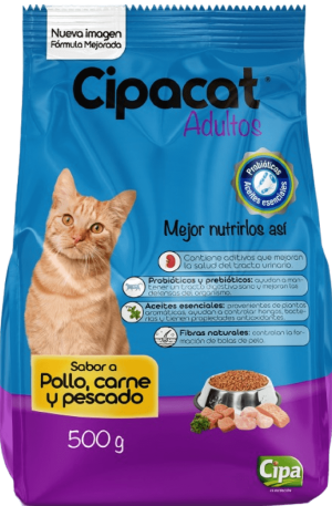 CIPACAT ADULTO POLLO, CARNE Y PESCADO
