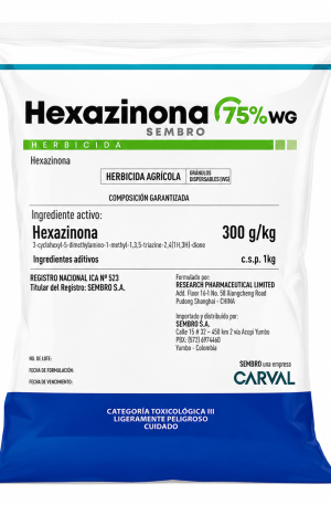 Herbicida Hexazinona 75%wg 300gr
