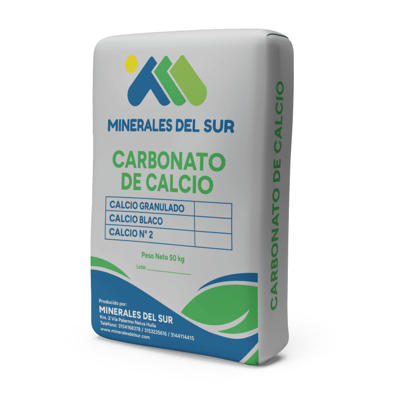 CARBONATO DE CALCIO EN PIEDRILLA BULTO DE 50 KG (MINERALES DEL SUR)