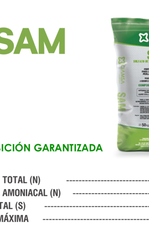 ABONOS CIAMSA SAM GRANULADO SULFATO DE AMONIO 50 KG