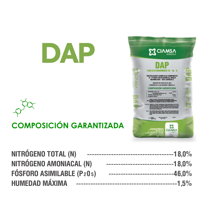 ABONOS CIAMSA DAP 18-46-0 50 KG