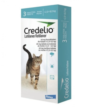 CREDELIO GATOS 48 MG (LOTILANER) TABLETA