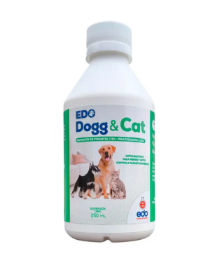 DOGG Y CAT 250 ML (PAMOATO DE PIRANTEL 7,5 G +PARAZIQUANTEL 2,5 G)
