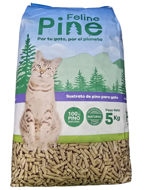 ARENA DE PINO FELINE PINE 5 KG