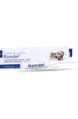 RONDEL SUSPENSION 2 ML PAMOATO DE PIRANTEL 116 MG + PARAZIQUANTEL 25 MG