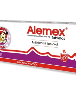 ALERNEX 5 MG CLORFENIRAMINA MALEATO ANTIHISTAINICO TABLETA