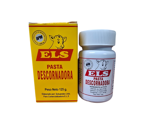 PASTA DESCORNADORA 125 GRS HIDROXIDO DE CALCIO 50 G + HIDROXIDO DE POTASIO 40 G