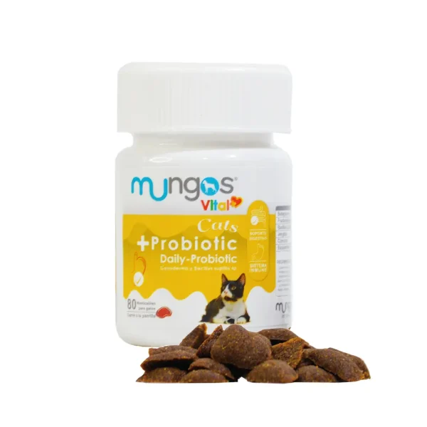 MUNGOS VITAL GATOS PROBIOTICOS 80 TABLETAS