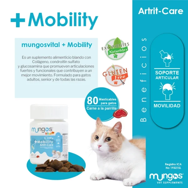 MUNGOS VITAL CATS MOBILITY 80 TABLETAS - Imagen 2