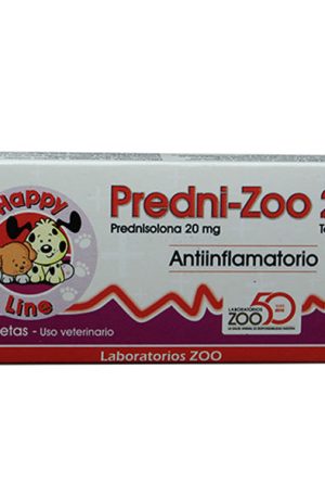 PREDNIZOO 20 MG PREDNISOLONA ANTIINFLAMATORIO Y ANTIALERGICO