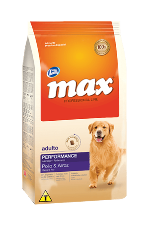 MAX ADULTO PERFORMANCE POLLO Y ARROZ 22 KG