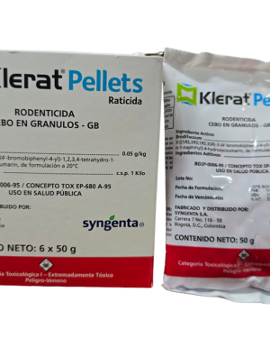 KLERAT 50 GRAMOS BRODIFACOUM 0,05 G/KG RODENTICIDA CEBO EN GRANULOS