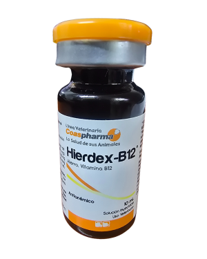 HIERDEX-B12 HIERRO DEXTRAN 100MG + B12 80 MG FRASCO DE 10 ML