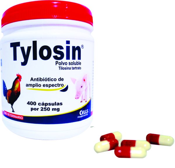 TYLOSIN FRASCO 400 CAPSULAS