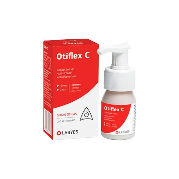 OTIFLEX C 25 ML CIPROFLOXACINA + KETOCONAZOL + PREDNIZOLONA