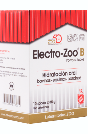 ELECTRO ZOO B SOBRE 85 GRAMOS HIDRATACION ORAL BOVINOS, EQUINOS Y PORCINOS