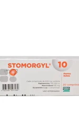 STOMORGYL 10 MG TABLETA ESPIRAMICINA 750.000 UI + METRONIDAZOL 125 MG