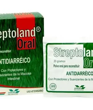 STREPTOLAN ORAL 20 GRAMOS ESTREPTOMICINA SULFATO + CAOLIN + PECTINA + GEL DE HIDROXIDO DE AUMINIO