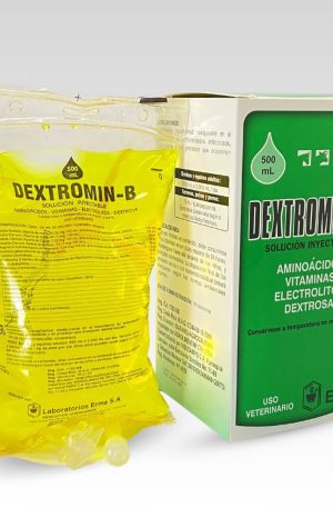 DEXTROMIN B 500 ML EN CAJA AMINOACIDOS + VITAMINAS + ELECTROLITOS + DESTROSA