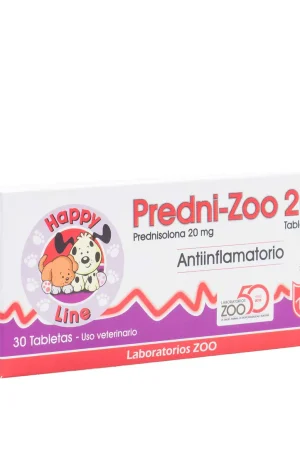 PREDNIZOO 20 MG CAJA 30 TABLETAS PREDNISOLONA 20 MG