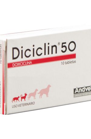 DICICLIN 50 CAJA 10 TABLETAS DOXICICLINA 50 MG