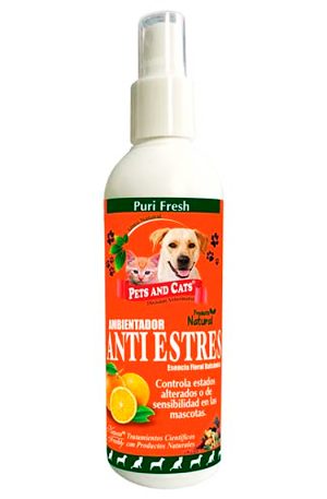 ESENCIA AMBIENTADOR ANTIESTRES NARANJA 240 ML PARA MASCOTAS (NATURAL FRESHLY)
