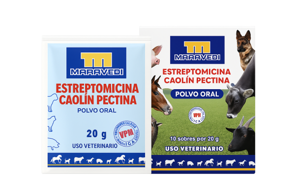 ESTREPTOMICINA CAOLIN PECTINA 20 GRAMOS (MARAVEDI)