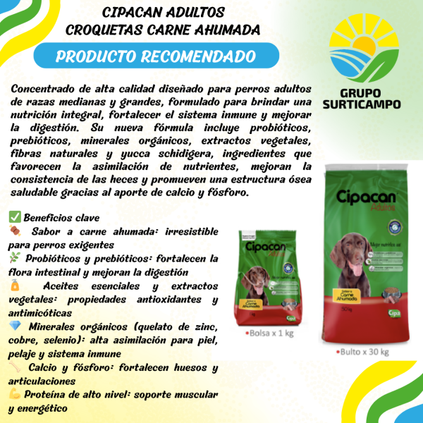 CIPACAN ADULTOS CARNE AHUMADA - Imagen 3